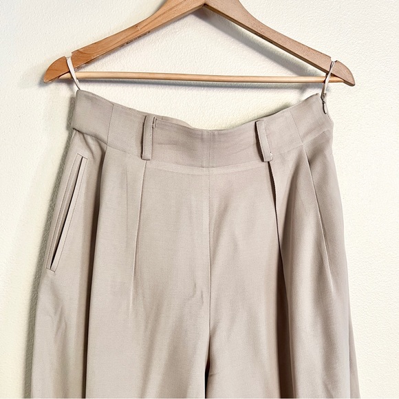 Vintage CELINE 100% Wool Double Breasted Blazer + Wide Leg Pants SET in Beige - Picture 11 of 15